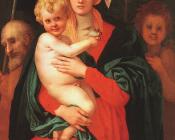 雅各布达蓬托尔莫 - Madonna and Child with St